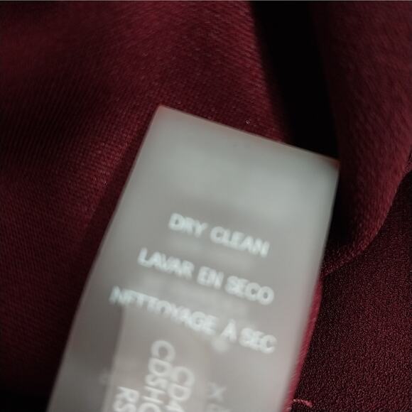 NWT@$139! CALVIN KLEIN! BURGUNDY 1 PC BELTED, PUFF SLEEVE JUMPSUIT, ONESIE! SZ 4 - Picture 11 of 12